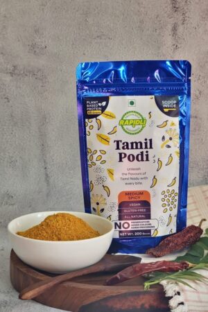 Tamil Podi in bowl and pouch