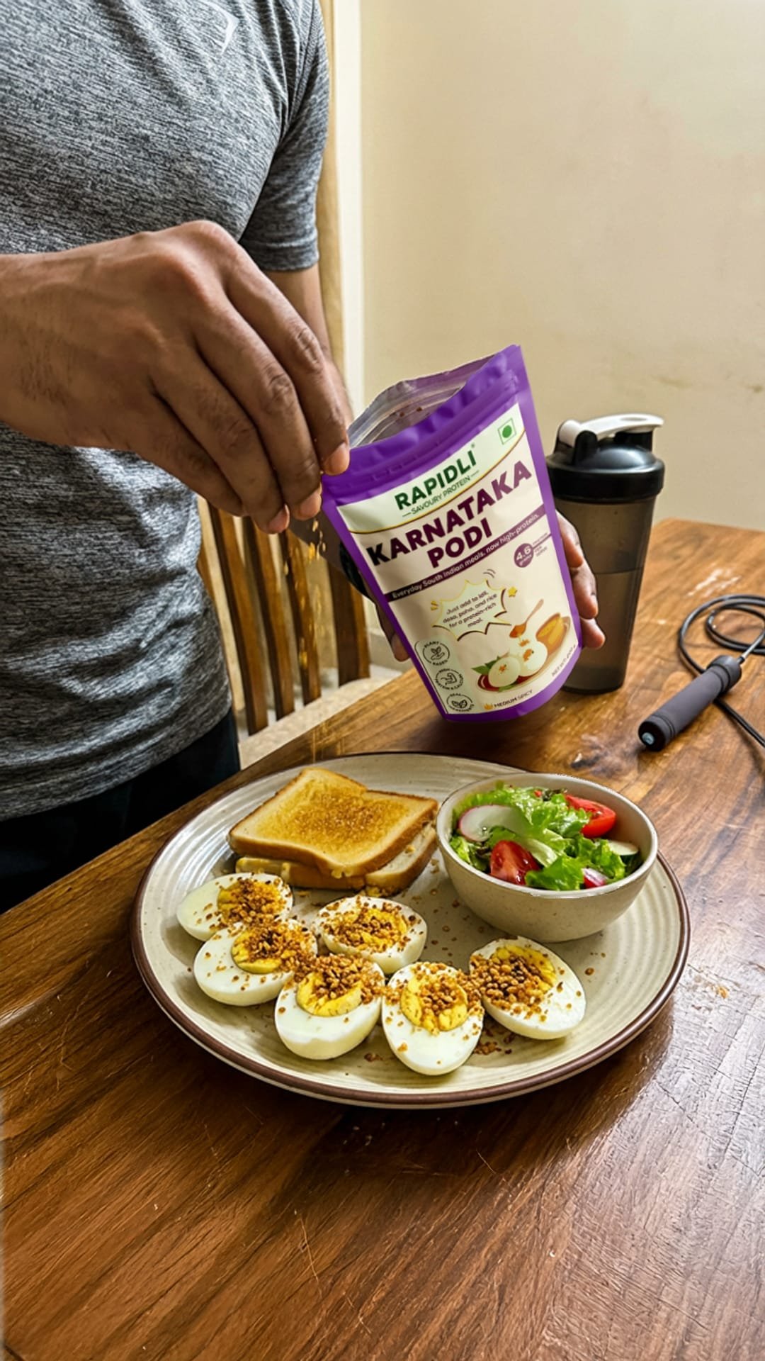 Karnataka Podi with eggs