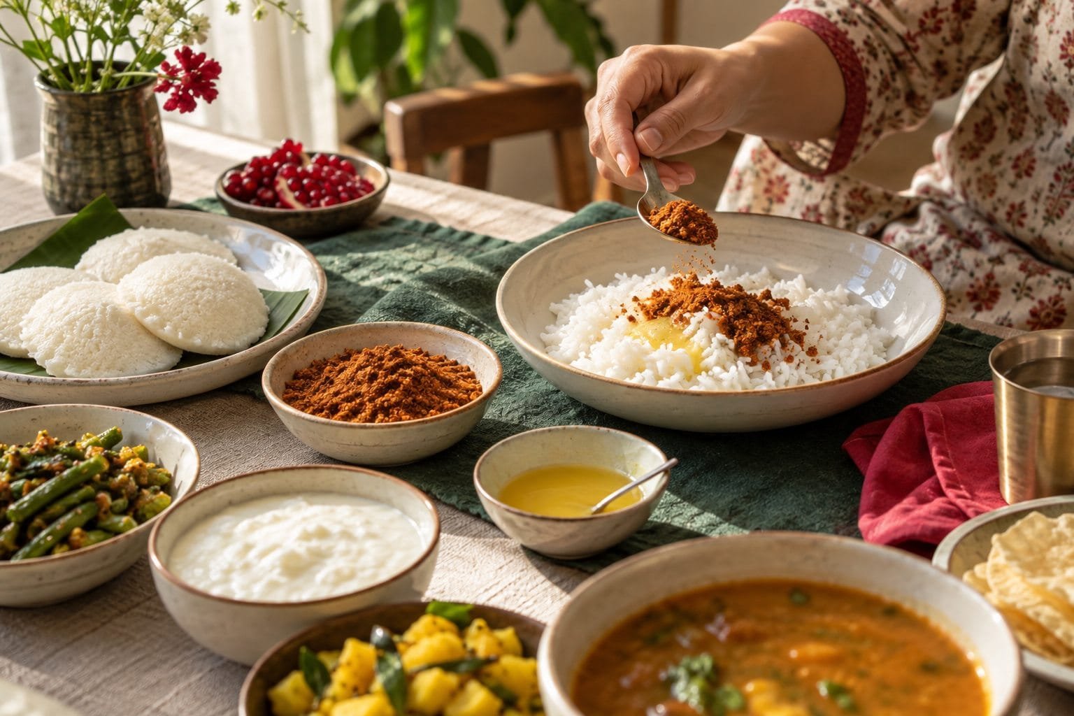 Podi served with idli