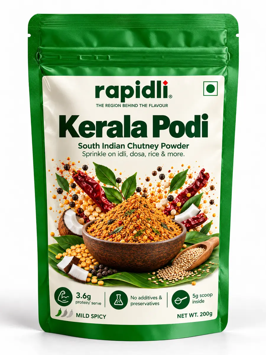 Rapidli Kerala Podi glossy stand-up pouch