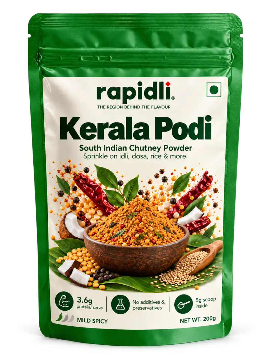Rapidli Kerala Podi glossy stand-up pouch