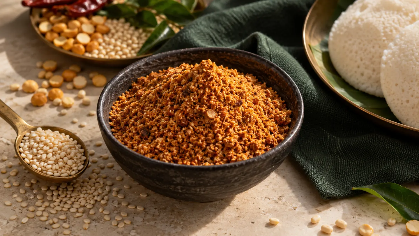 Sesame seeds and podi